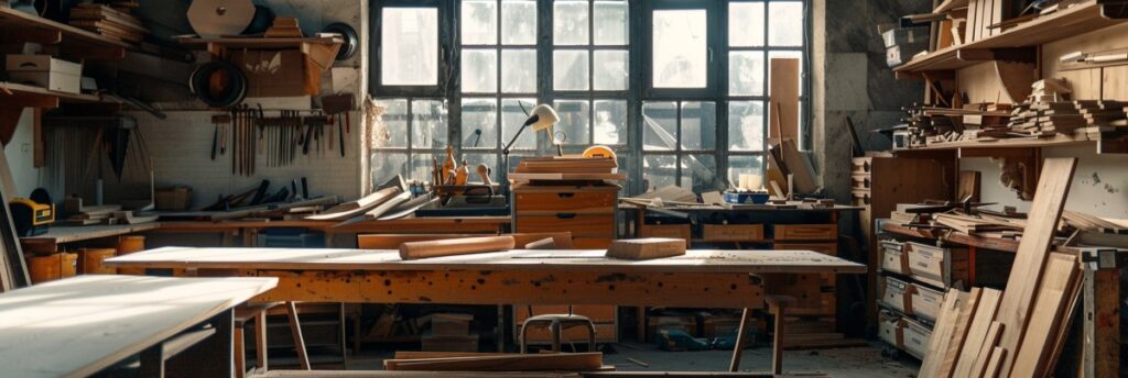 Engraver Setup on a Sturdy Workbench