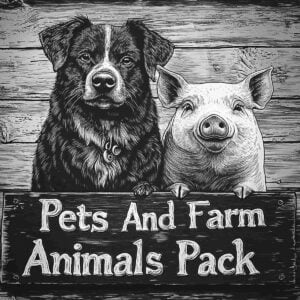 Pets And Farm Animals Pack