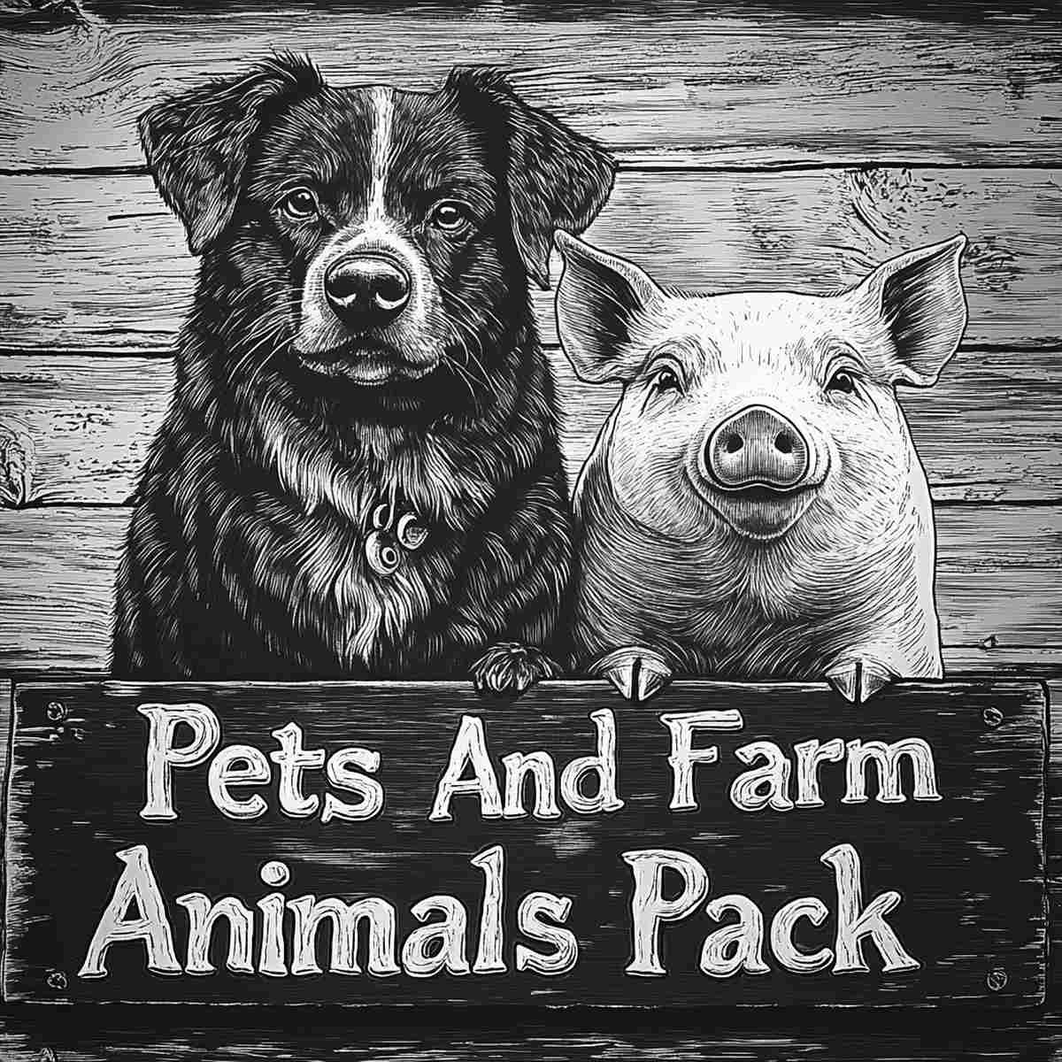 Pets And Farm Animals Pack