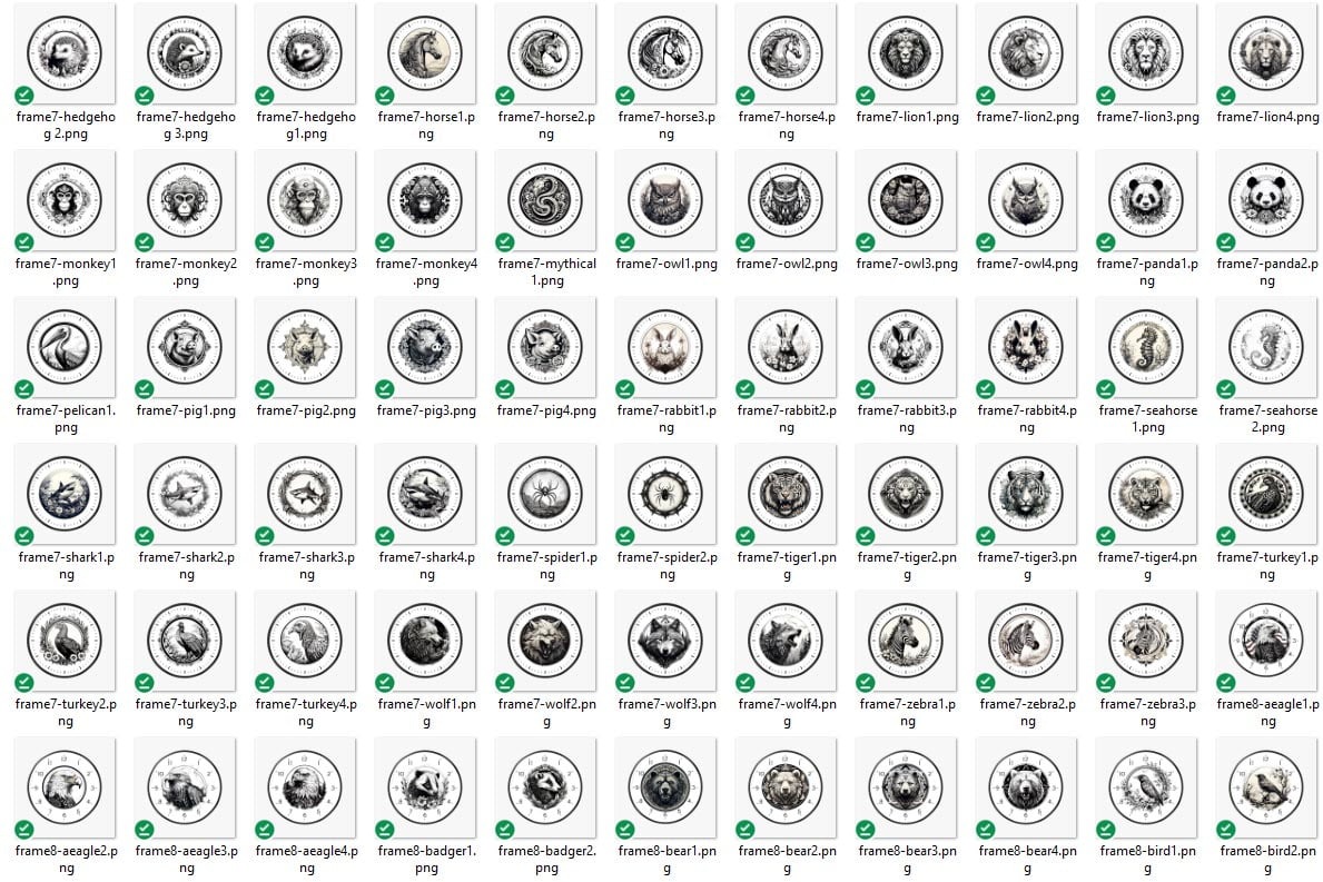 Clock Laser Engraving and Laser Cutting Bundle of 1240 Unique images - Image 3