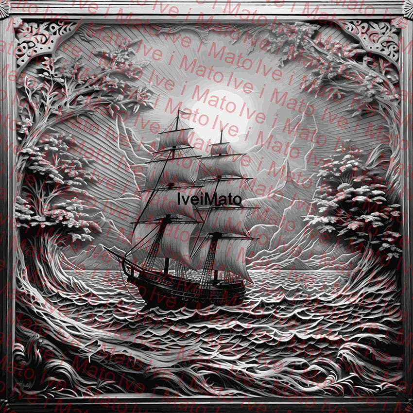 Sailing Ship Laser PNG