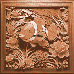 Clown Fish Laser Engraving PDF SVG & PNG