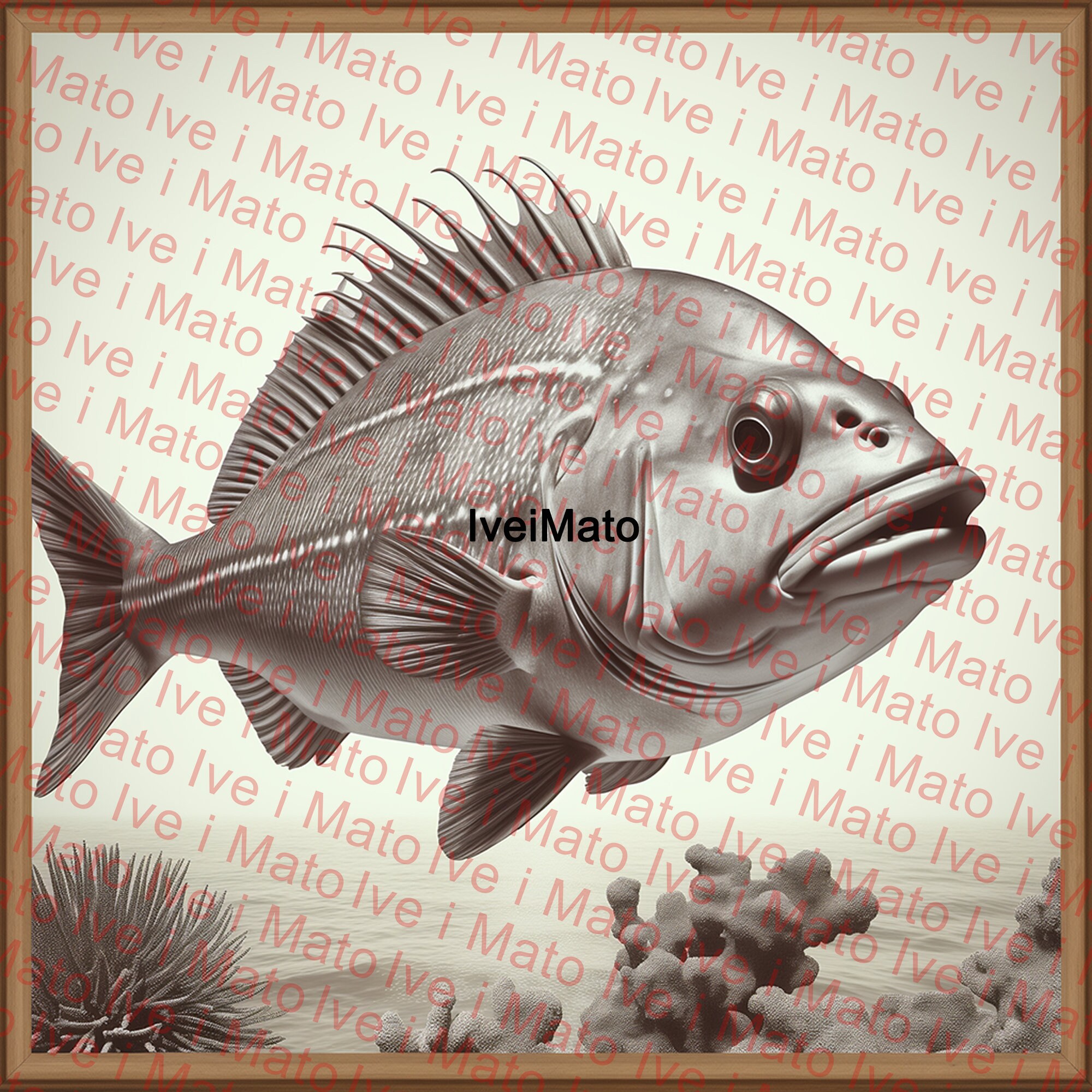 John Dory Fish - Laser Engraving File Vector
