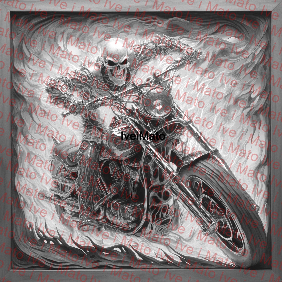 Ghost Rider Laser Ready Vector File - Image 2