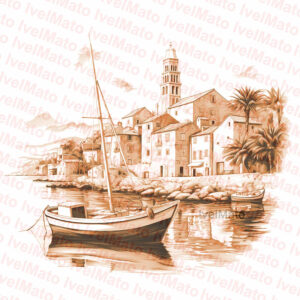 Adriatic Scenery - Laser PNG