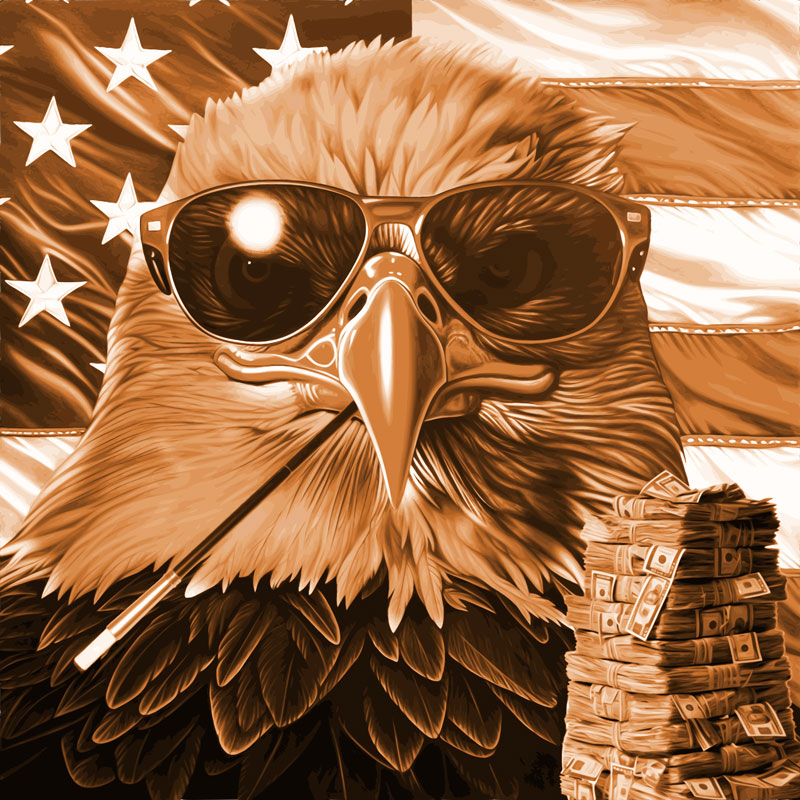 Cigarillo - Laser engraving file american eagle