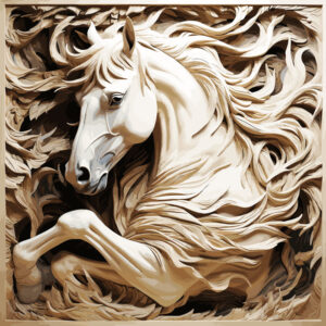 White Horse - engraving file