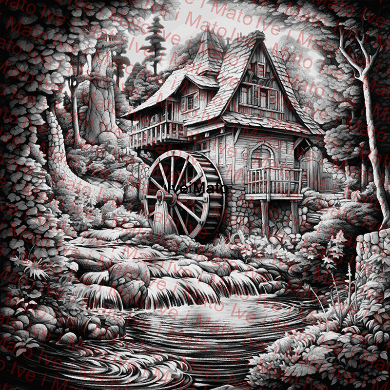 Old Mill Greyscale Lightburn Ready