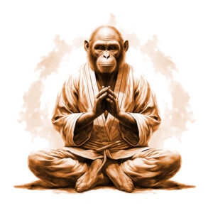 Shaolin monkey laser engraving file
