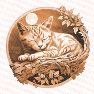 Laser ready png -sleepy kitten
