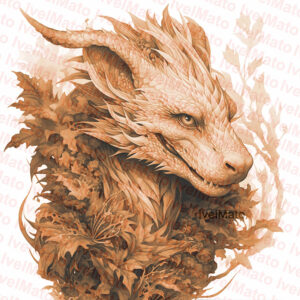 Glowforge ready Water Dragon