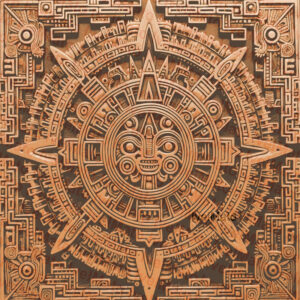 Aztec Symbol Engraving