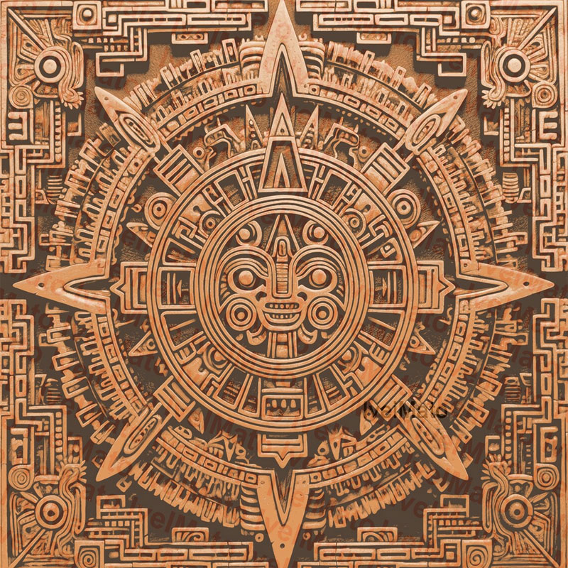 Aztec Symbol Engraving
