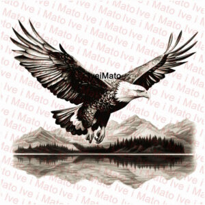 Bald Eagle - Laser Ready PNG