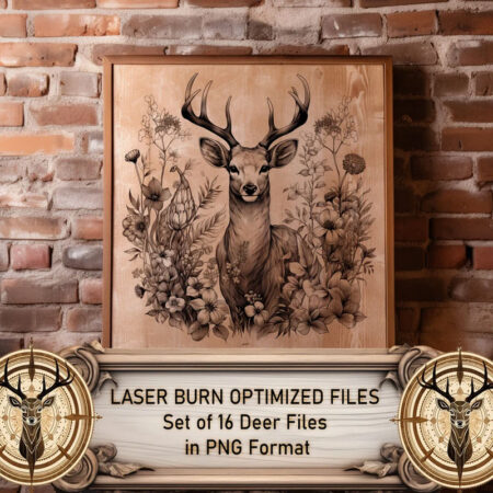 Deer engraving bundle