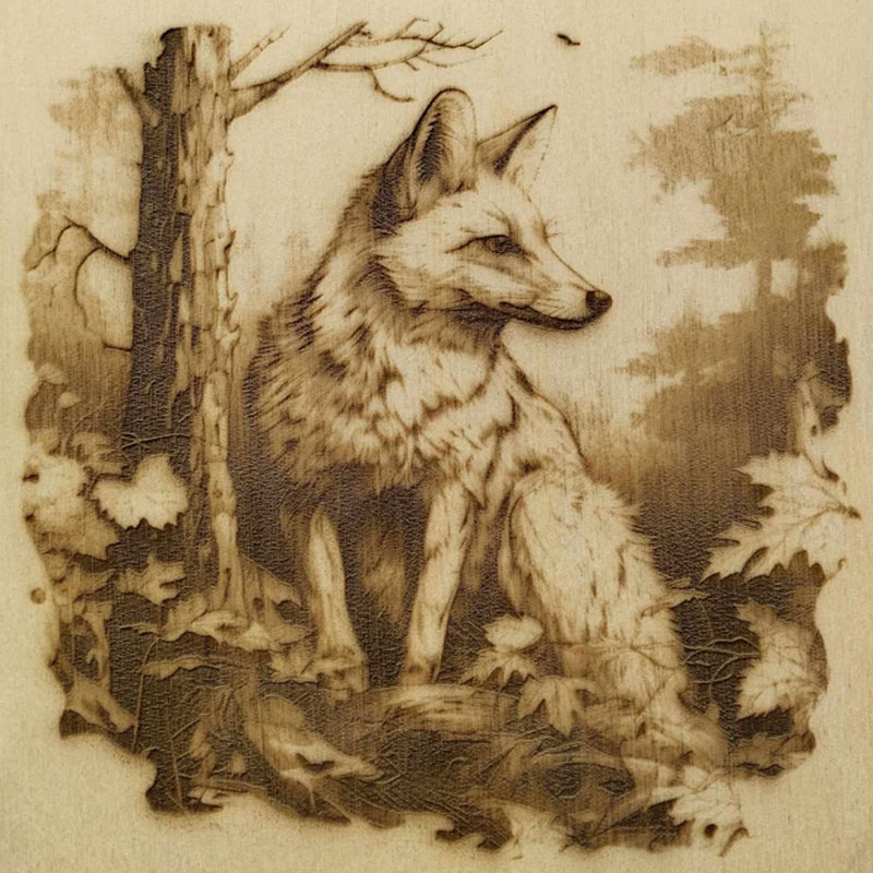 Fox engraving bundle - example file