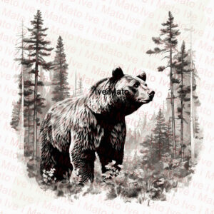 Grizzly Bear - Lser Engraving File