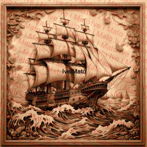 Ship Voyage engraving