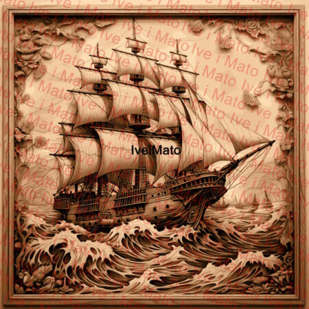 Ship Voyage engraving