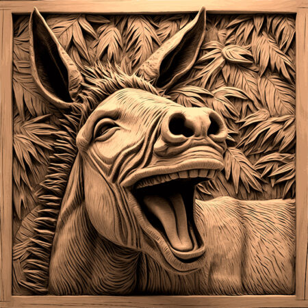 Happy Donkey - laser Engracing Files